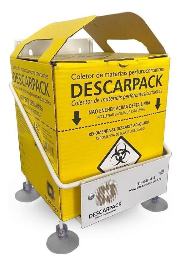 Suporte para coletor de material perfurocortante (1,5 L) - Descarpack