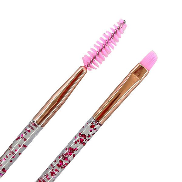 Pincel duplo escovinha e chanfrado Cor: Glitter colorido (2 un)