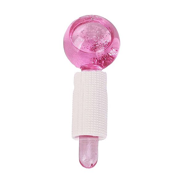 Esfera ice ball com glitter rosa Tamanho:M (1 un)
