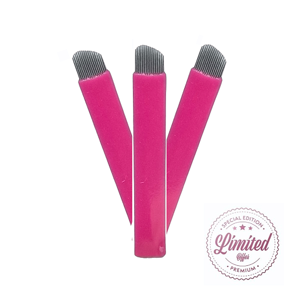 Lâmina D 16 pontas 0,18mm (pink)