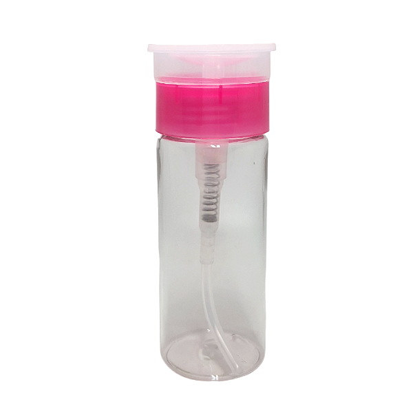 Dosador transparente tampa rosa (75 ml)