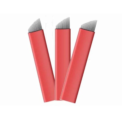 Lâmina chanfrada flex 16 pontas 0,18mm (vermelha)