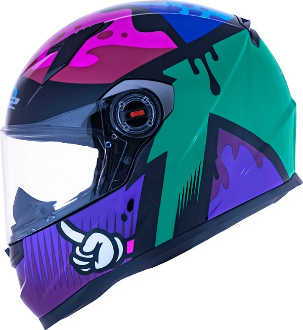 LS2 CAPACETE FF358 MASTERPIECE TURQUOISE tamanho 62