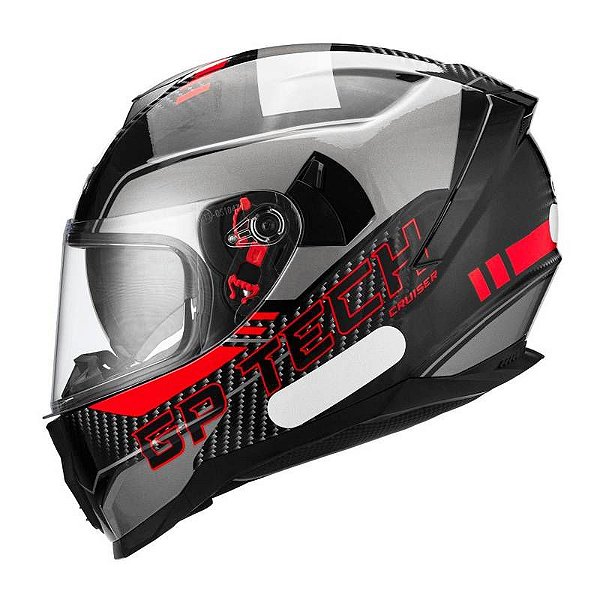 CAPACETE A118 SV FUSION ARTICULADO VERMELHO-AZUL 61