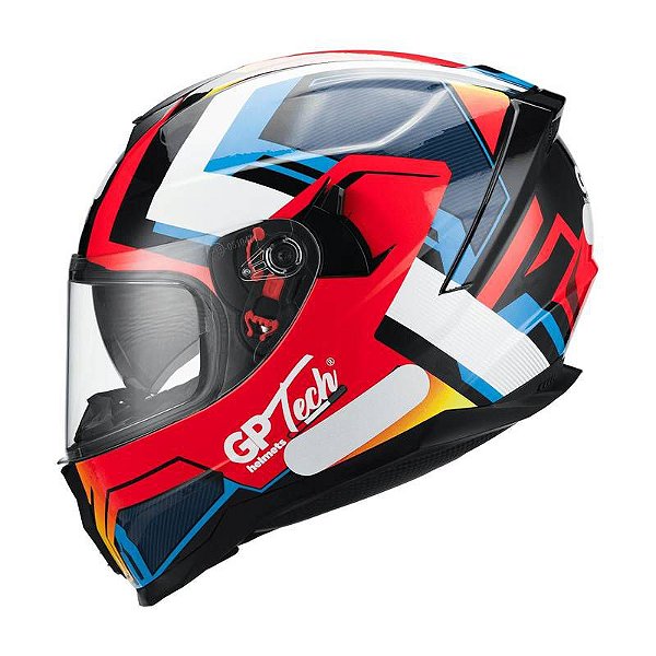 CAPACETE ULTRA SV FUSION V2 VERMELHO-AZUL 61