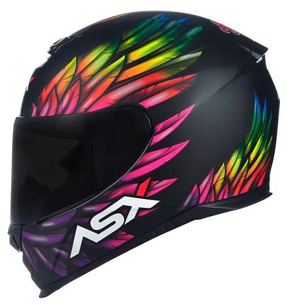 CAPACETE ASX EAGLE VIBES FOSCO PRETO/COLOR