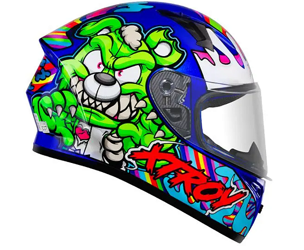 CAPACETE X TROY FF526 TED AZT VERDE