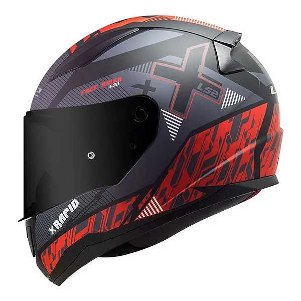 LS2 CAPACETE RAPID FF353 XTREET MATTE BLK/RED