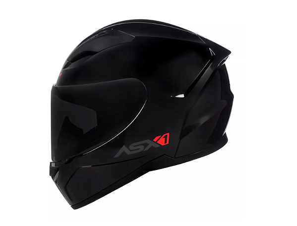 CAPACETE ASX CITY SOLID BRILHO PRETO/GRAFITE
