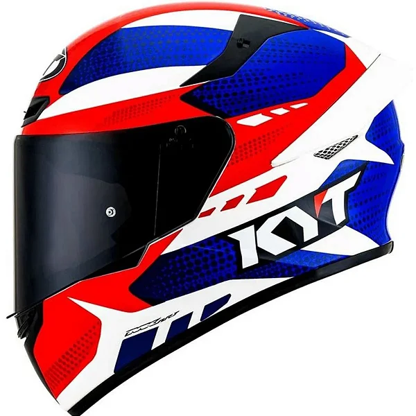 CAPACETE KYT TT-COURSE GEAR BLUE/RED