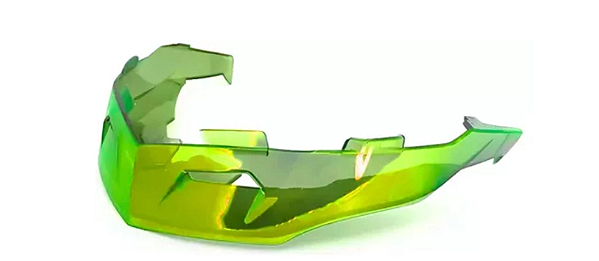AEROFOLIO RACING DUOTECH TT COURSE TRANSPARENT AMARELO FLUO