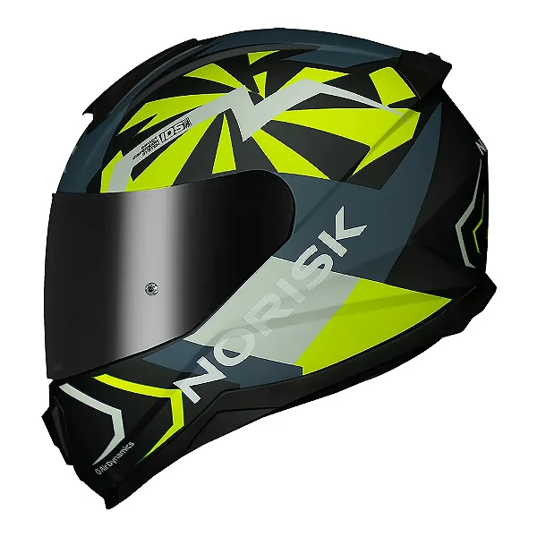 NORISK CAPACETE RAZOR GODSPEED MATTE BLUE HV/GREEN