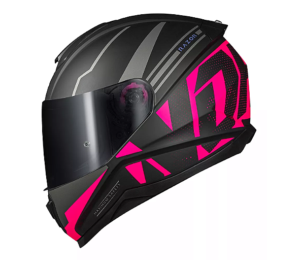 NORISK FAB CAPACETE RAZOR FULL MATTE BLACK/PINK