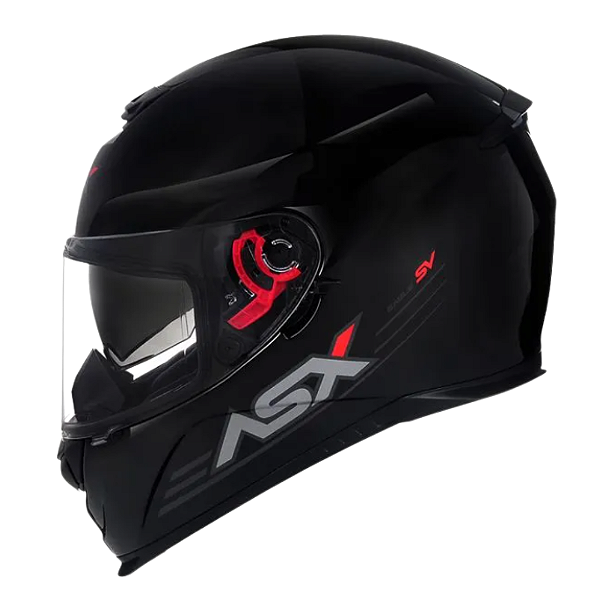 CAPACETE ASX EAGLE SV SOLID BRILHO PRETO