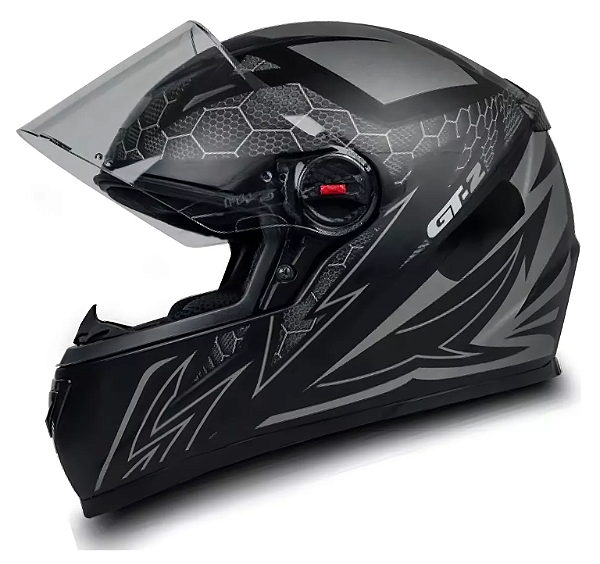 CAPACETE FW3 GT2 PRETO FOSCO