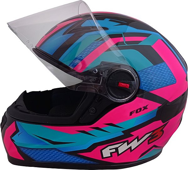 CAPACETE FW3 GTN FOX ROSA