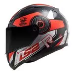 LS2 CAPACETE RAPID FF353 STRATUS BLK/RED/SILVER
