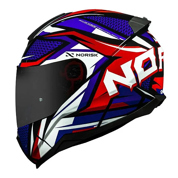 NORISK FAB CAPACETE RAZOR SHARP BLUE/RED