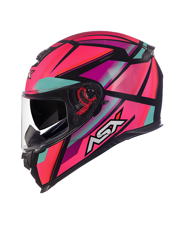 CAPACETE ASX EAGLE SV EXPLORER BRILHO PRETO/ROSA/TIFFANY