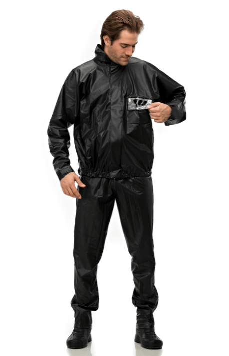 CAPA DE CHUVA C/BOLSO PANTANEIRO PVC
