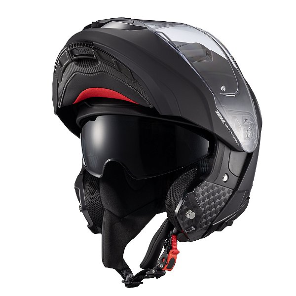 CAPACETE TEXX ESCAM KRATOS SOLID PRET FOSCO