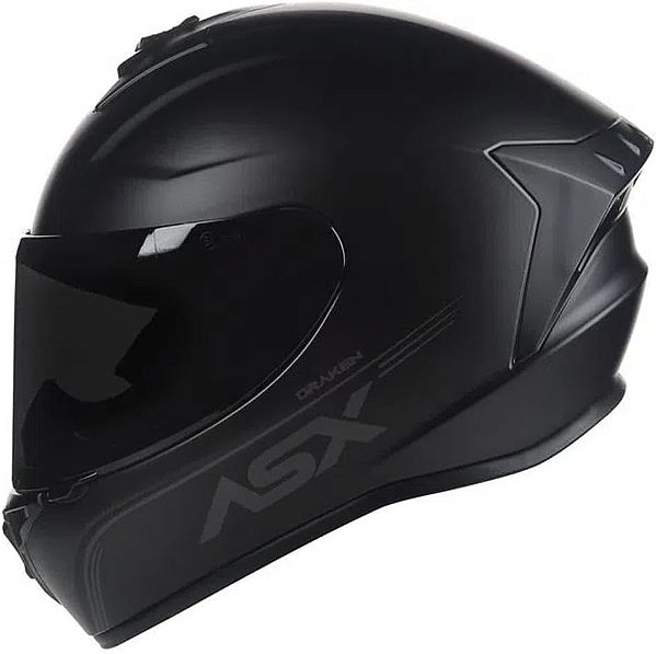 CAPACETE ASX DRAKEN SOLID FOSCO PRETO