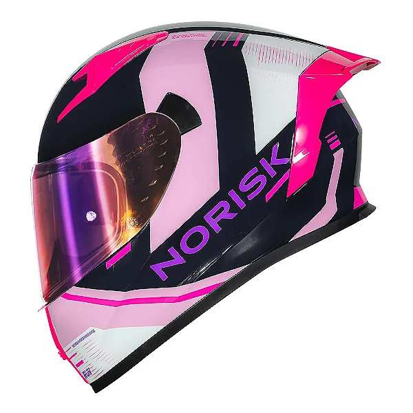 NORISK CAPACETE FLOW RUN BLUE/PINK tamanho do capacete 60