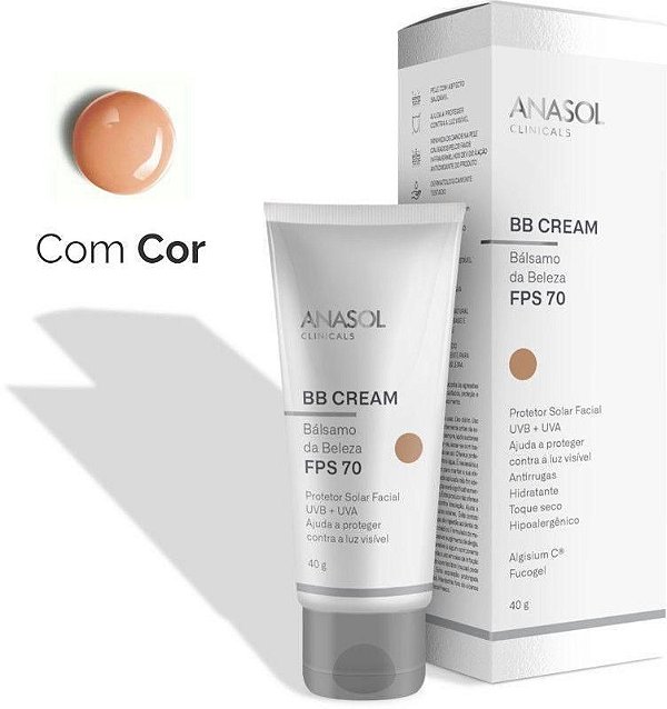 Protetor Solar Facial Anasol BB Cream FPS 70 - 40g