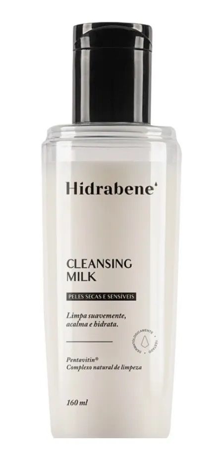 Cleansing Milk Limpa Hidrata Acalma Pele Sensível Hidrabene