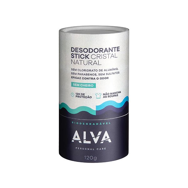 Desodorante Alva Biodegradável Sem Perfume 120g