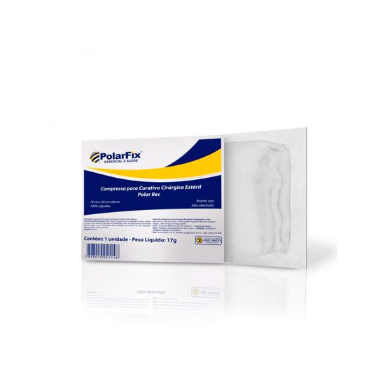 COMPRESSA C/ GAZE ESTÉRIL 15X60 (ZOBEC)