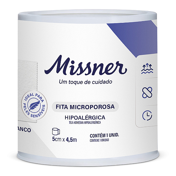 FITA MICROPORE BRANCO 5,0cm X 4,5m