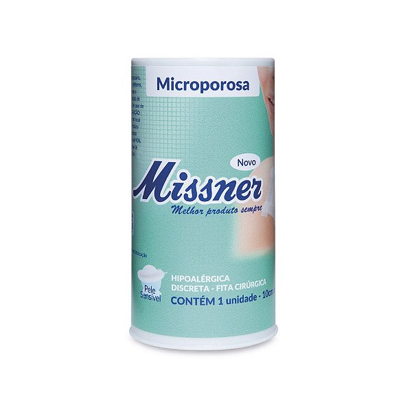 FITA MICROPORE BRANCO 10cm X 4,5m