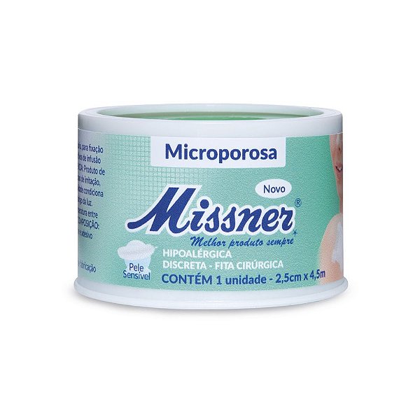FITA MICROPORE BRANCO 2,5cm X 4,5m
