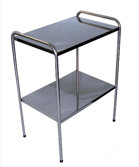 MESA AUX 0,40X0,60X0,80 INOX C/ PONTEIRA