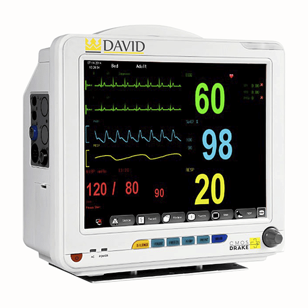 MONITOR MULTIPARAMÉTRICO DAVID - ECG, SPO2, RESP, TEMP, PNI,