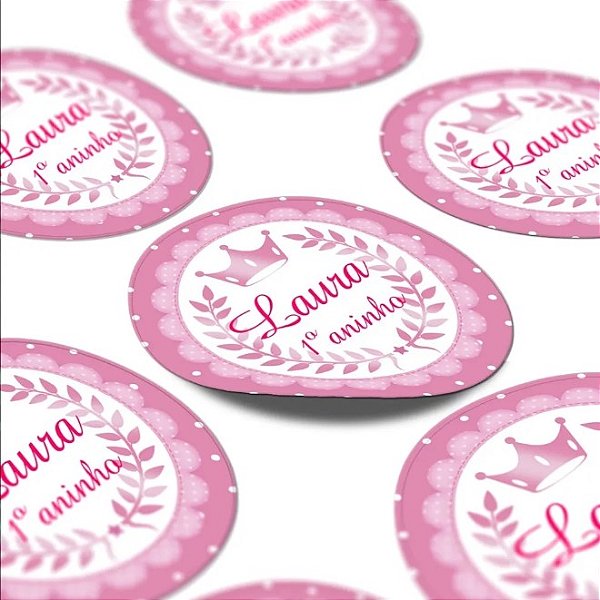 120 Adesivos Personalizados para Aniversários e Eventos 4x4cm