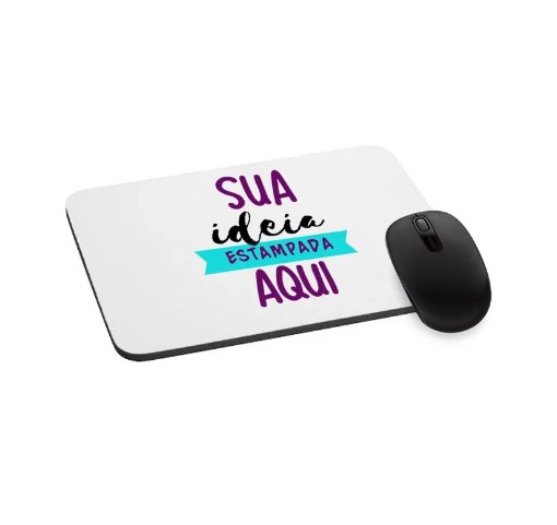 Mouse pad Criativo Retangular 22x18 Quero Jogar