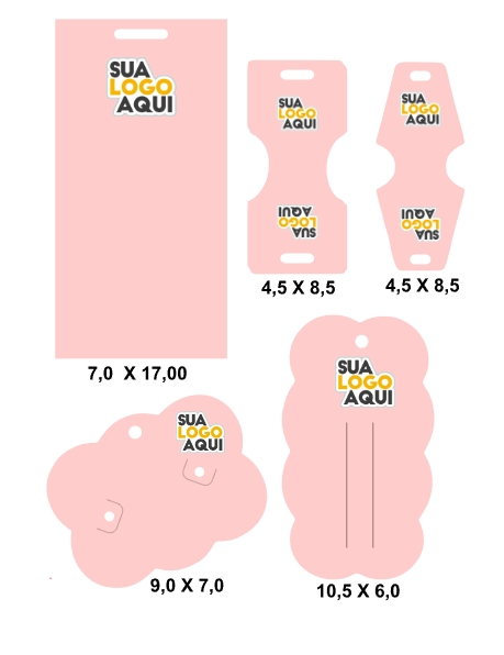 Tags Etiquetas Personalizadas para Laços e Xuxinhas