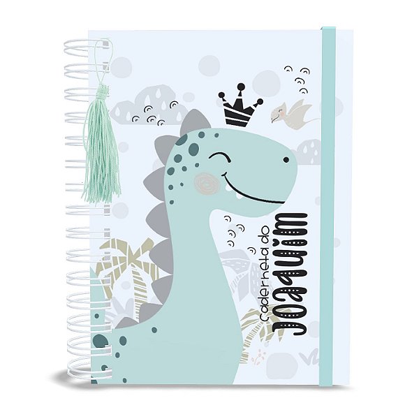 Caderneta de Saúde A5 Personalizada Dinossauro DinoBoy Menino
