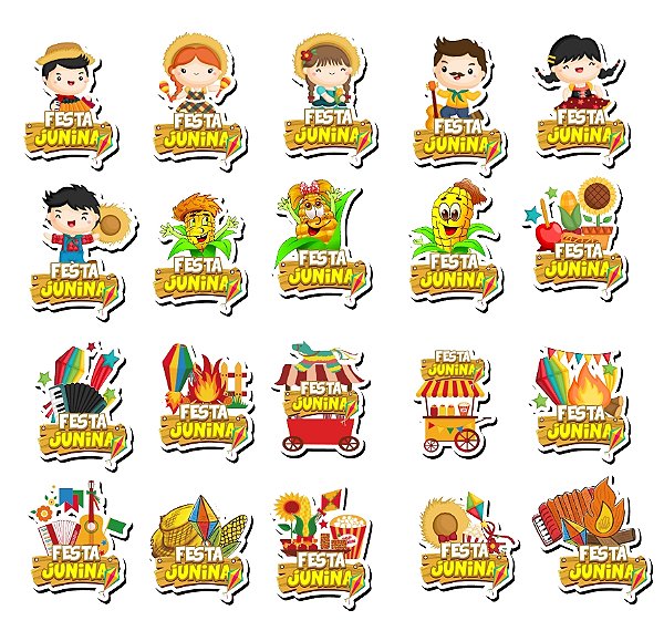 150 Apliques para Laços e Gravatinhas Pet - Tema Festa Junina Modelo 3