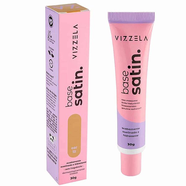Base Líquida Vizzela Satin Cor 12
