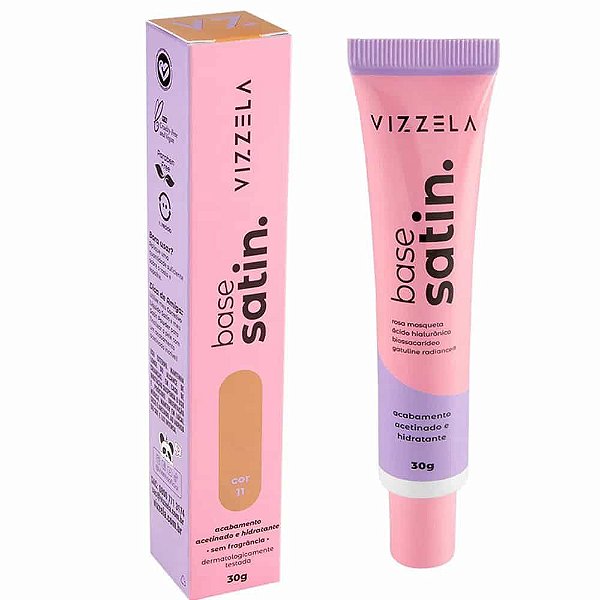 Base Líquida Vizzela Satin Cor 11