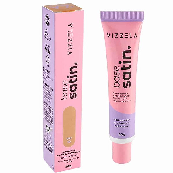 Base Líquida Vizzela Satin Cor 10