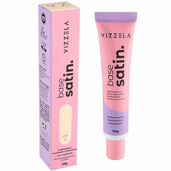 Base Líquida Vizzela Satin Cor 02