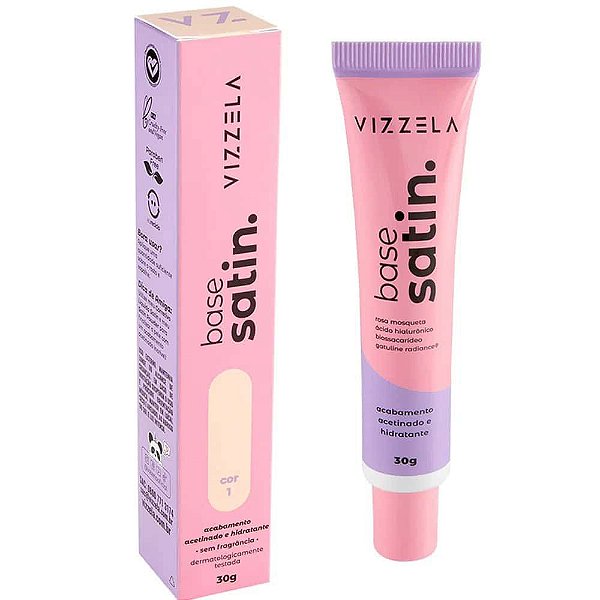 Base Líquida Vizzela Satin Cor 01