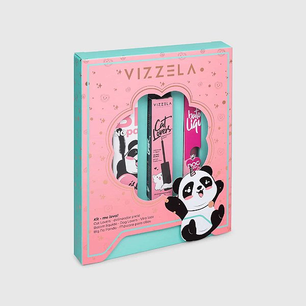 Kit me leva Vizzela - Delineador - Batom líquido e  Máscara
