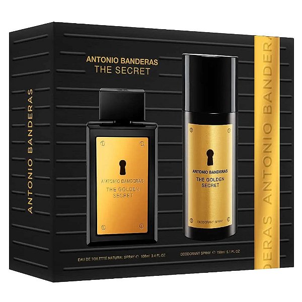 Kit Golden Secret EDT 100ml + Des 150ml Selo Adipec