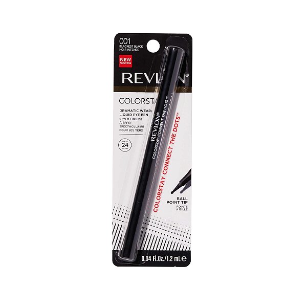Caneta Delineadora Revlon ColorStay 001 Black ponta esférica