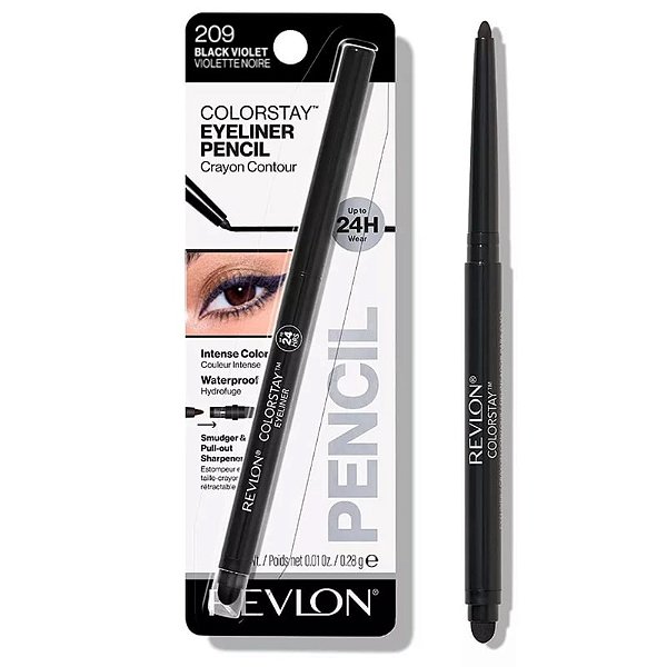 Lápis Delineador retrátil Revlon ColorStay 209 Black Violet